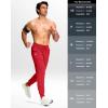 imageG Gradual Mens Joggers Lightweight Athletic Workout Pants with Pockets Stretch Track Running Sweatpants for Men Gym SportsPower Red