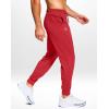 imageG Gradual Mens Joggers Lightweight Athletic Workout Pants with Pockets Stretch Track Running Sweatpants for Men Gym SportsPower Red