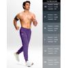 imageG Gradual Mens Joggers Lightweight Athletic Workout Pants with Pockets Stretch Track Running Sweatpants for Men Gym SportsPurple