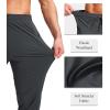 imageG Gradual Mens Joggers Pants with Zipper Pockets Stretch Athletic Sweatpants for Men Workout Jogging RunningDark Grey