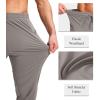 imageG Gradual Mens Joggers Pants with Zipper Pockets Stretch Athletic Sweatpants for Men Workout Jogging RunningLight Grey