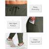 imageG Gradual Mens Joggers Pants with Zipper Pockets Stretch Athletic Sweatpants for Men Workout Jogging RunningOlive Green