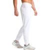 imageG Gradual Mens Joggers Pants with Zipper Pockets Stretch Athletic Sweatpants for Men Workout Jogging RunningWhite
