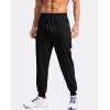 imageG Gradual Mens Joggers with Zipper Pockets Lightweight Athletic Workout Pants Quick Dry Sweatpants for Men Running HikingBlack