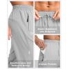 imageG Gradual Mens Joggers with Zipper Pockets Lightweight Athletic Workout Pants Quick Dry Sweatpants for Men Running HikingBright Grey