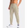 imageG Gradual Mens Joggers with Zipper Pockets Lightweight Athletic Workout Pants Quick Dry Sweatpants for Men Running HikingKhaki