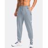 imageG Gradual Mens Joggers with Zipper Pockets Lightweight Athletic Workout Pants Quick Dry Sweatpants for Men Running HikingLight Grey