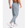 imageG Gradual Mens Joggers with Zipper Pockets Lightweight Athletic Workout Pants Quick Dry Sweatpants for Men Running HikingLight Grey
