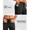 imageG Gradual Mens Joggers with Zipper Pockets Stretch Tapered Sweatpants Athletic Pants for Men Workout Running GymBlack