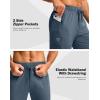 imageG Gradual Mens Joggers with Zipper Pockets Stretch Tapered Sweatpants Athletic Pants for Men Workout Running GymDusty Blue