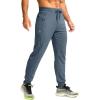 imageG Gradual Mens Joggers with Zipper Pockets Stretch Tapered Sweatpants Athletic Pants for Men Workout Running GymDusty Blue