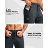 imageG Gradual Mens Joggers with Zipper Pockets Stretch Tapered Sweatpants Athletic Pants for Men Workout Running GymGrey