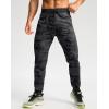 imageG Gradual Mens Joggers with Zipper Pockets Stretch Tapered Sweatpants Athletic Pants for Men Workout Running GymGrey Camo