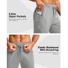 imageG Gradual Mens Joggers with Zipper Pockets Stretch Tapered Sweatpants Athletic Pants for Men Workout Running GymLight Grey