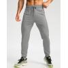 imageG Gradual Mens Joggers with Zipper Pockets Stretch Tapered Sweatpants Athletic Pants for Men Workout Running GymLight Grey