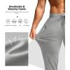imageG Gradual Mens Joggers with Zipper Pockets Stretch Tapered Sweatpants Athletic Pants for Men Workout Running GymLight Grey