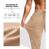 imageG Gradual Mens Joggers with Zipper Pockets Stretch Tapered Sweatpants Athletic Pants for Men Workout Running GymLight Khaki