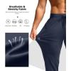 imageG Gradual Mens Joggers with Zipper Pockets Stretch Tapered Sweatpants Athletic Pants for Men Workout Running GymNavy