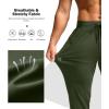 imageG Gradual Mens Joggers with Zipper Pockets Stretch Tapered Sweatpants Athletic Pants for Men Workout Running GymOlive