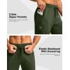 imageG Gradual Mens Joggers with Zipper Pockets Stretch Tapered Sweatpants Athletic Pants for Men Workout Running GymOlive