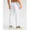 imageG Gradual Mens Joggers with Zipper Pockets Stretch Tapered Sweatpants Athletic Pants for Men Workout Running GymWhite