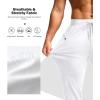imageG Gradual Mens Joggers with Zipper Pockets Stretch Tapered Sweatpants Athletic Pants for Men Workout Running GymWhite
