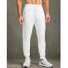 imageG Gradual Mens Joggers with Zipper Pockets Stretch Tapered Sweatpants Athletic Pants for Men Workout Running GymWhite