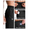 imageG Gradual Mens Lightweight Pants with 3 Zipper Pockets Athletic Workout Sweatpants Quick Dry Running Hiking Pants for MenBlack