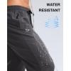 imageG Gradual Mens Lightweight Pants with 3 Zipper Pockets Athletic Workout Sweatpants Quick Dry Running Hiking Pants for MenCharcoal