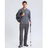 imageG Gradual Mens Lightweight Pants with 3 Zipper Pockets Athletic Workout Sweatpants Quick Dry Running Hiking Pants for MenCharcoal