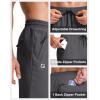 imageG Gradual Mens Lightweight Pants with 3 Zipper Pockets Athletic Workout Sweatpants Quick Dry Running Hiking Pants for MenCharcoal