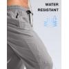 imageG Gradual Mens Lightweight Pants with 3 Zipper Pockets Athletic Workout Sweatpants Quick Dry Running Hiking Pants for MenCloudy Grey