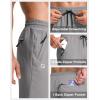 imageG Gradual Mens Lightweight Pants with 3 Zipper Pockets Athletic Workout Sweatpants Quick Dry Running Hiking Pants for MenCloudy Grey