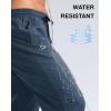 imageG Gradual Mens Lightweight Pants with 3 Zipper Pockets Athletic Workout Sweatpants Quick Dry Running Hiking Pants for MenDark Blue