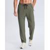 imageG Gradual Mens Lightweight Pants with 3 Zipper Pockets Athletic Workout Sweatpants Quick Dry Running Hiking Pants for MenGrey Sage