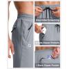 imageG Gradual Mens Lightweight Pants with 3 Zipper Pockets Athletic Workout Sweatpants Quick Dry Running Hiking Pants for MenLight Grey