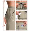 imageG Gradual Mens Lightweight Pants with 3 Zipper Pockets Athletic Workout Sweatpants Quick Dry Running Hiking Pants for MenLight Khaki