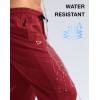 imageG Gradual Mens Lightweight Pants with 3 Zipper Pockets Athletic Workout Sweatpants Quick Dry Running Hiking Pants for MenRed