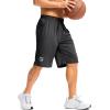 imageG Gradual Mens Long Basketball Shorts with Zipper Pocket 11 Quick Dry Gym Shorts Lightweight Mesh Athletic Shorts for MenBlack