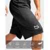 imageG Gradual Mens Long Basketball Shorts with Zipper Pocket 11 Quick Dry Gym Shorts Lightweight Mesh Athletic Shorts for MenBlack
