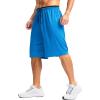 imageG Gradual Mens Long Basketball Shorts with Zipper Pocket 11 Quick Dry Gym Shorts Lightweight Mesh Athletic Shorts for MenBlue