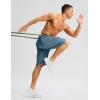 imageG Gradual Mens Long Basketball Shorts with Zipper Pocket 11 Quick Dry Gym Shorts Lightweight Mesh Athletic Shorts for MenDusty Blue