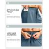 imageG Gradual Mens Long Basketball Shorts with Zipper Pocket 11 Quick Dry Gym Shorts Lightweight Mesh Athletic Shorts for MenDusty Blue
