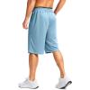 imageG Gradual Mens Long Basketball Shorts with Zipper Pocket 11 Quick Dry Gym Shorts Lightweight Mesh Athletic Shorts for MenLight Blue