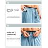 imageG Gradual Mens Long Basketball Shorts with Zipper Pocket 11 Quick Dry Gym Shorts Lightweight Mesh Athletic Shorts for MenLight Blue