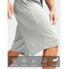 imageG Gradual Mens Long Basketball Shorts with Zipper Pocket 11 Quick Dry Gym Shorts Lightweight Mesh Athletic Shorts for MenLight Gray