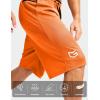 imageG Gradual Mens Long Basketball Shorts with Zipper Pocket 11 Quick Dry Gym Shorts Lightweight Mesh Athletic Shorts for MenOrange