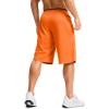 imageG Gradual Mens Long Basketball Shorts with Zipper Pocket 11 Quick Dry Gym Shorts Lightweight Mesh Athletic Shorts for MenOrange