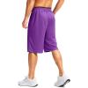 imageG Gradual Mens Long Basketball Shorts with Zipper Pocket 11 Quick Dry Gym Shorts Lightweight Mesh Athletic Shorts for MenPurple
