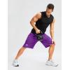 imageG Gradual Mens Long Basketball Shorts with Zipper Pocket 11 Quick Dry Gym Shorts Lightweight Mesh Athletic Shorts for MenPurple
